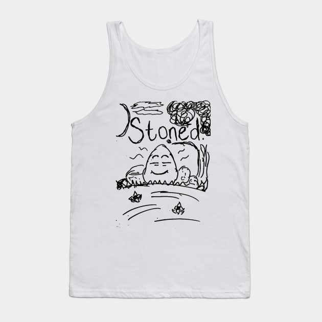 stoned Tank Top by hazydoodlez